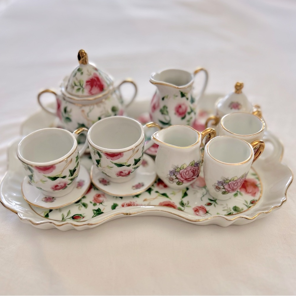 VINTAGE Adeline Miniature Tea Set